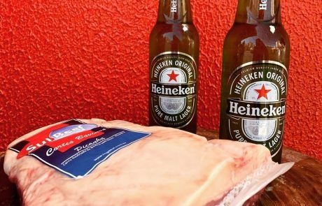 Picanha selecionada com bebida gelada
